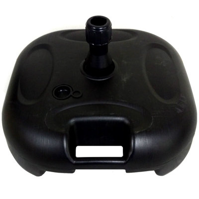 Large 20L Black Plastic Parasol Base Umbrella Stand Sunshade Holder - 3