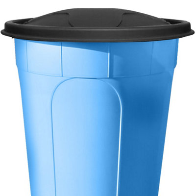 Large 210L Water Butt with Stand & Tap Garden Waterbutt Barrel Rain Water Collector - Blue Water Butt Kit - 4