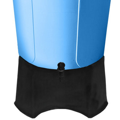 Large 210L Water Butt with Stand & Tap Garden Waterbutt Barrel Rain Water Collector - Blue Water Butt Kit - 5