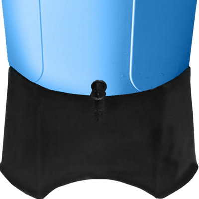 Large 210L Water Butt with Stand & Tap Garden Waterbutt Barrel Rain Water Collector - Blue Water Butt Kit - 6
