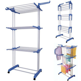 Large 3 Tier Folding Airer Dryer Rack for Indoor/Outdoor Use