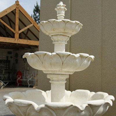 Large 3 Tier Tulip Design Fountain