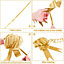 Large 30mm/3cm Ribbon Pull Bows Gold for All Occation Decoration , 10PK