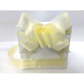 Large 30mm/3cm Ribbon Pull Bows Ivory for All Occation Decoration , 40PK