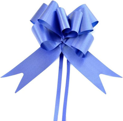 Large 30mm/3cm Ribbon Pull Bows Navy Blue for All Occation Decoration , 30PK