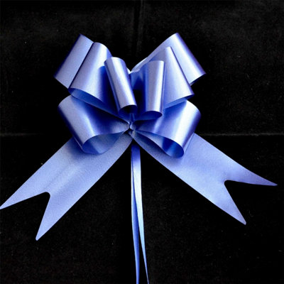 Large 30mm/3cm Ribbon Pull Bows Navy Blue for All Occation Decoration , 60PK