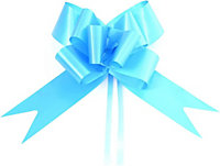 Large 30mm/3cm Ribbon Pull Bows Pale Blue for All Occation Decoration , 30PK