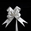 Large 30mm/3cm Ribbon Pull Bows Silver for All Occation Decoration , 10PK