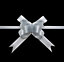 Large 30mm/3cm Ribbon Pull Bows Silver for All Occation Decoration , 40PK