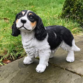 Large (31cm) Cavalier King Charles Spaniel figurine, heavy weight,  home or garden decoration, gift boxed