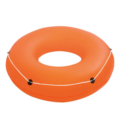 Large 47 Inch Inflatable Swim Ring Beach Tube, Pool Float & Lounger