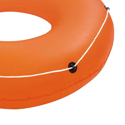 Large 47 Inch Inflatable Swim Ring Beach Tube, Pool Float & Lounger