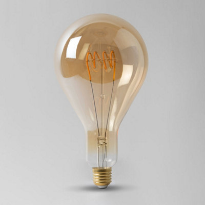 LARGE 4W E27 Vintage Edison PS42 ES LED Light Bulb 1800K T-Spiral Filament High CRI Dimmable - SE Home