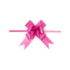 Large 50mm/5cm Ribbon Pull Bows for All Occation Decoration , Hot Pink,10PK