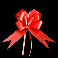 Large 50mm/5cm Ribbon Pull Bows for All Occation Decoration , Red, 20PK