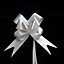 Large 50mm/5cm Ribbon Pull Bows for All Occation Decoration , Silver, 30PK