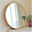 Large 60Cm Round Rose Gold Wall Mounted Mirror Aluminium Frame Bathroom