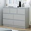 Large 7 Drawer Merchant Chest Sideboard Chest Of Drawers Matt Grey