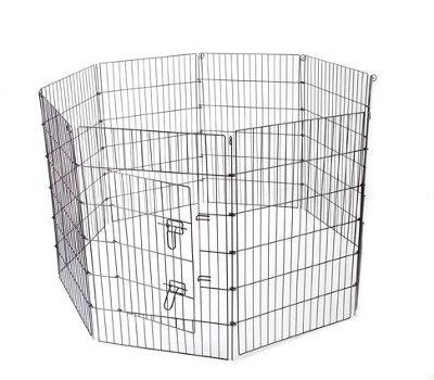 Large 8 Panel Pet Playpen Cage