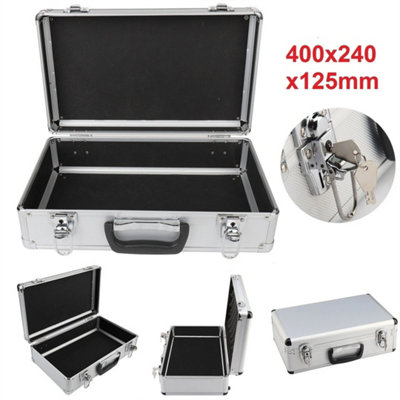 Large Aluminium Hard Flight Case Lockable Tool Camera Gun Storage Carry Box
