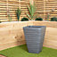 Large Ash Coloured Garden Trojan Plant Pot 52cm Tall 40cm Wide