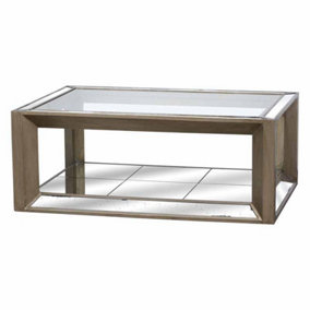 Large Augustus Mirrored Coffee Table - Lounge furniture - L90 x W130 x H52 cm