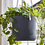Large Blue Rippled Finish Hanging Pots Planter Indoor Outdoor Garden Houseplant Flower Plant Pot