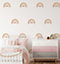 Large Boho Pastel Rainbow Butterfly Wall Stickers