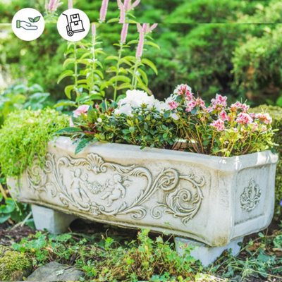 Large "Bow Front" Curved Decorative Trough