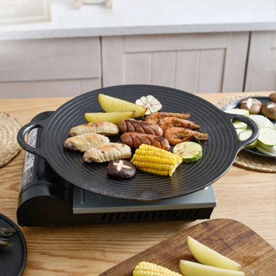 Large Cast Iron Tawa Parantha Pan Flat Roti Chapati Crepe Hot