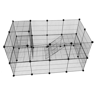 Large Cat Cage Playpen Enclosure Pet Rabbit Ferret Kennel Metal Wire ...