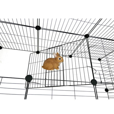 Large Cat Cage Playpen Enclosure Pet Rabbit Ferret Kennel Metal Wire ...