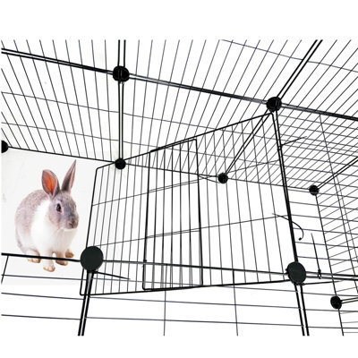 Large Cat Cage Playpen Enclosure Pet Rabbit Ferret Kennel Metal Wire ...