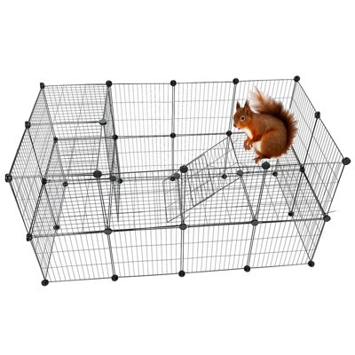 Large Cat Cage Playpen Enclosure Pet Rabbit Ferret Kennel Metal Wire ...