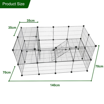 Large Cat Cage Playpen Enclosure Pet Rabbit Ferret Kennel Metal Wire ...