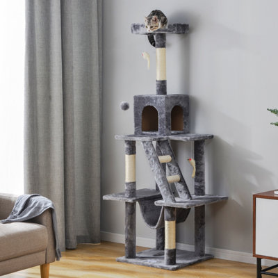 Large Cat Kitten Tree Cat Play Tower House Cat Scratcher Activity