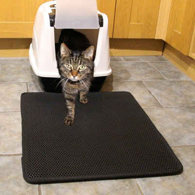 Large Cat Litter Tray Mat Non Slip DIY at B Q