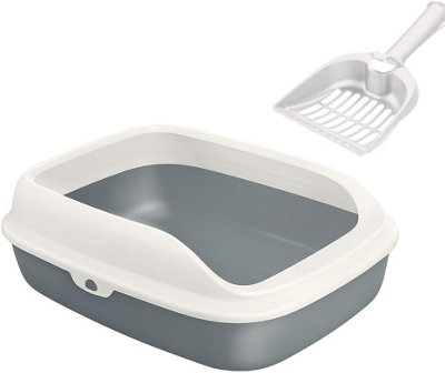 Large Cat Litter Tray with Raised and Detachable Rim Price Comparisons | Compare The Build