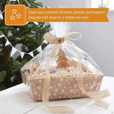 thumbnail image 2 of Awpeye Clear Cellophane Gift Bags – 24x30 Inch Large Basket Bags (20-Pack) 2 of 4