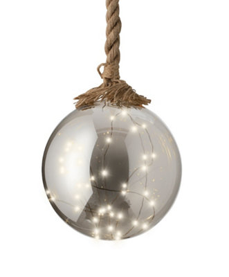 Large Christmas LED Globe Rope Light 40 Warm White LED In A 20cm