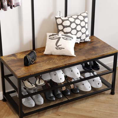 Large Coat Rack Stand Industrial Coat Stand for Bedroom - 6