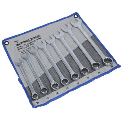 Large Combination Spanner Pipe Monkey Wrench Metric Jumbo 20 - 32mm 8pc