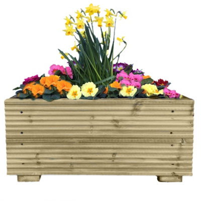 Large Decking Planter 0.6m L x 0.4m W x 1 Board High