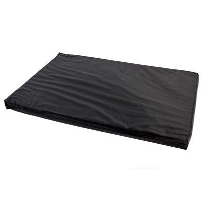 Large Dog Bed Cage Crate Pet Waterproof Hygienic Bedding Tough Hardwearing Cushion Mat Black
