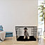 Large Dog Bed Cage Crate Pet Waterproof Hygienic Bedding Tough Hardwearing Cushion Mat Black