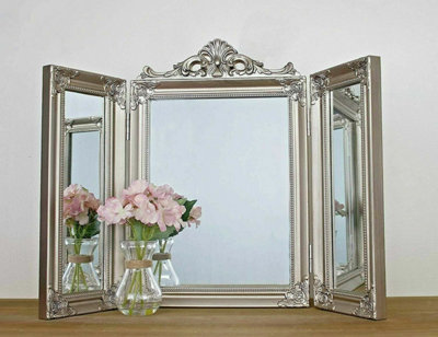 Large Dressing Table Trifold Mirror DIY at B Q