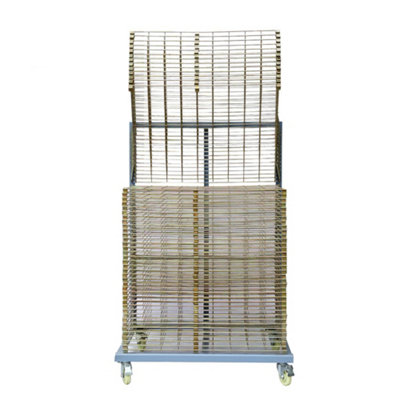 Large Drying Rack for Screen Printing, 50 shelves