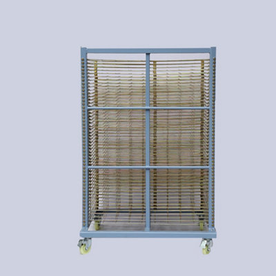 Large Drying Rack for Screen Printing, 50 shelves