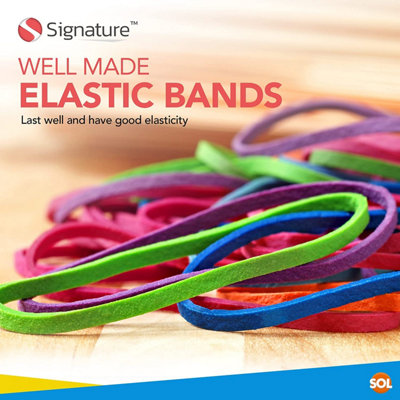 Size 32 Elastic Rubber Bands - 75mm x 3mm - Strong Durable Stretchy - 3
