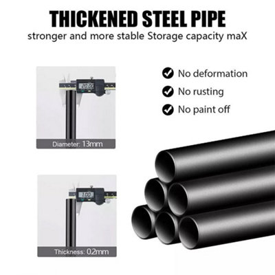 Large Fabric Canvas Wardrobe with Clothes Hanging Rail Shelving Storage ...